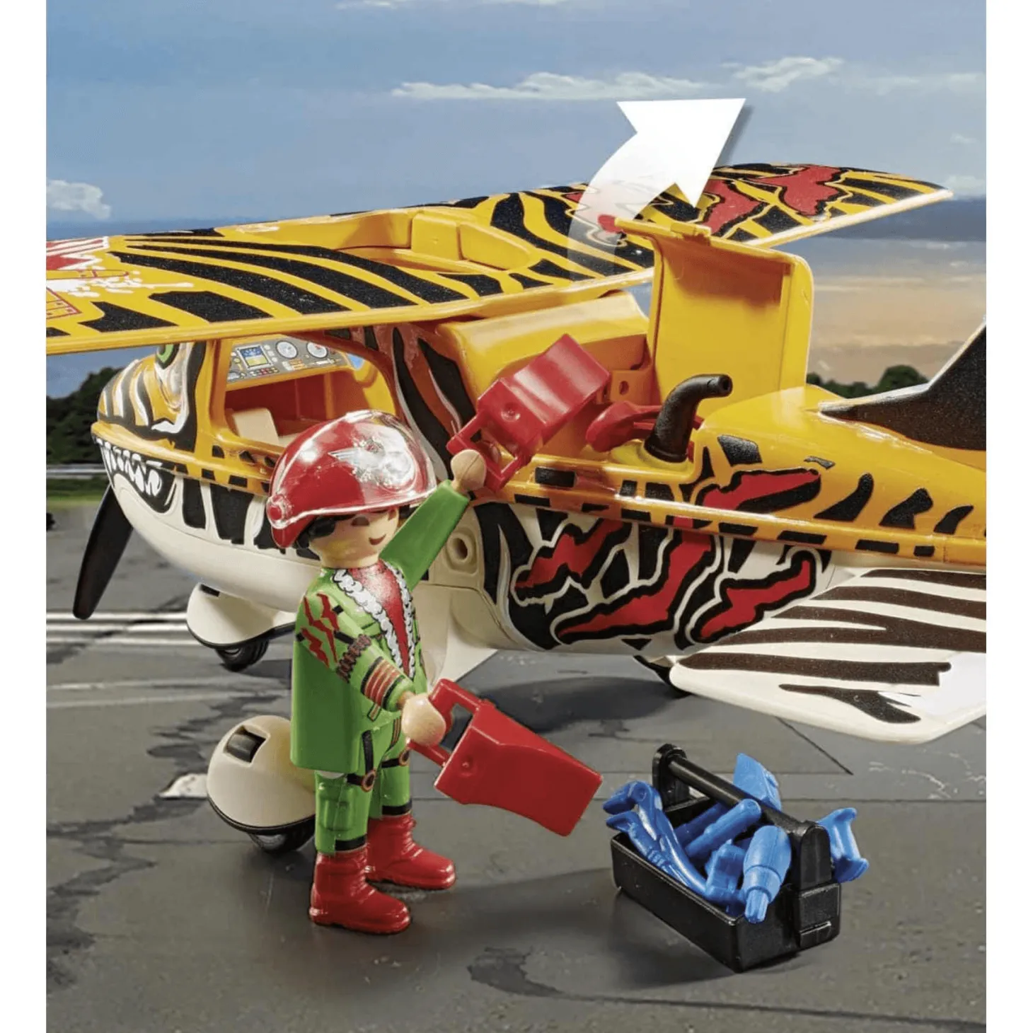 Playmobil Air Stuntshow Avioneta Tiger 70902