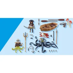 Playmobil Batalla con pulpo gigante