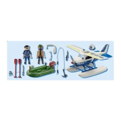 Playmobil City Action Policía Hidroavión Persecución de Contrabandista 70779