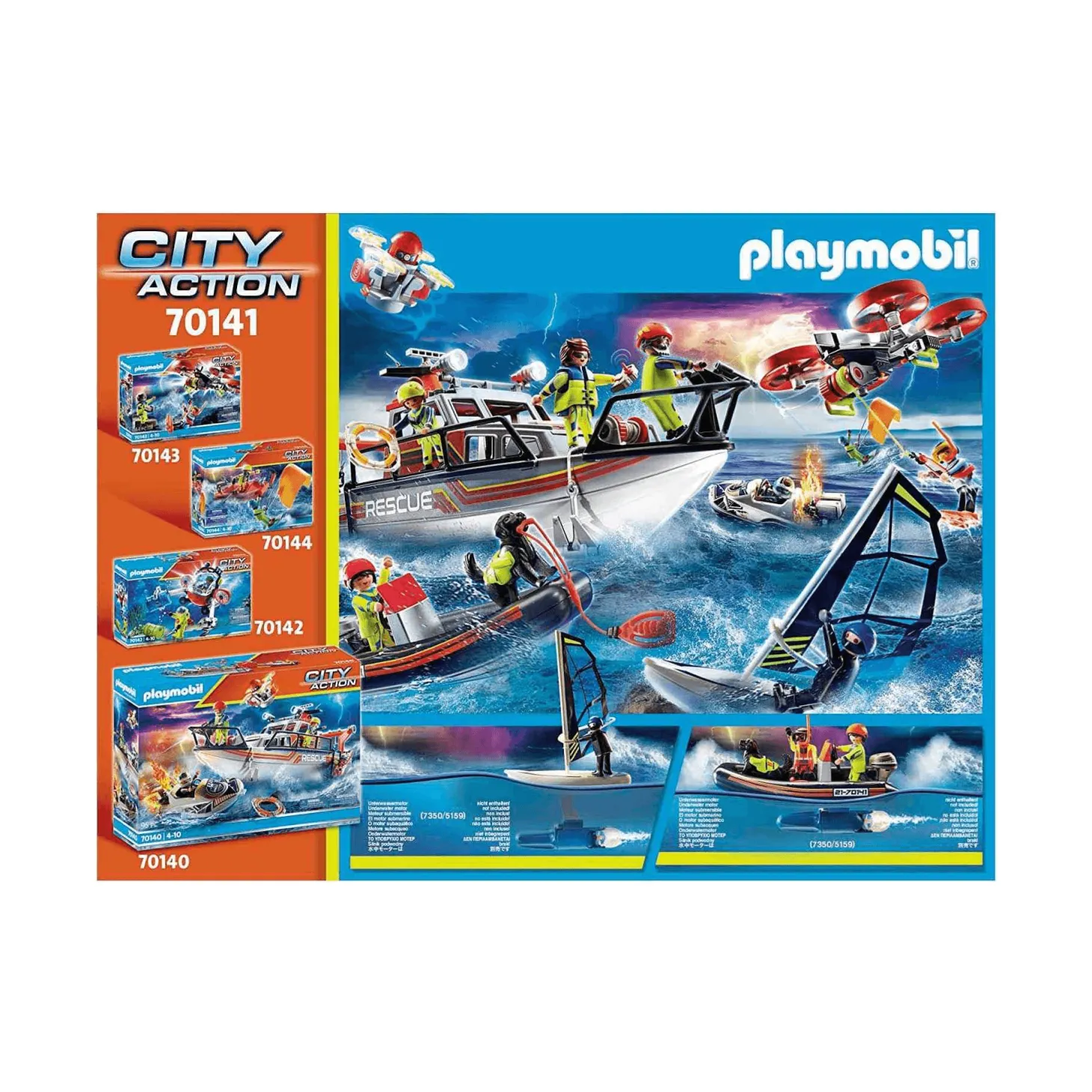 Playmobil City Action Rescate Marítimo Rescate Polar con Bote 70141