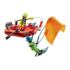 Playmobil City Action Rescate Marítimo Rescate de Kitesurfer con Bote 70144