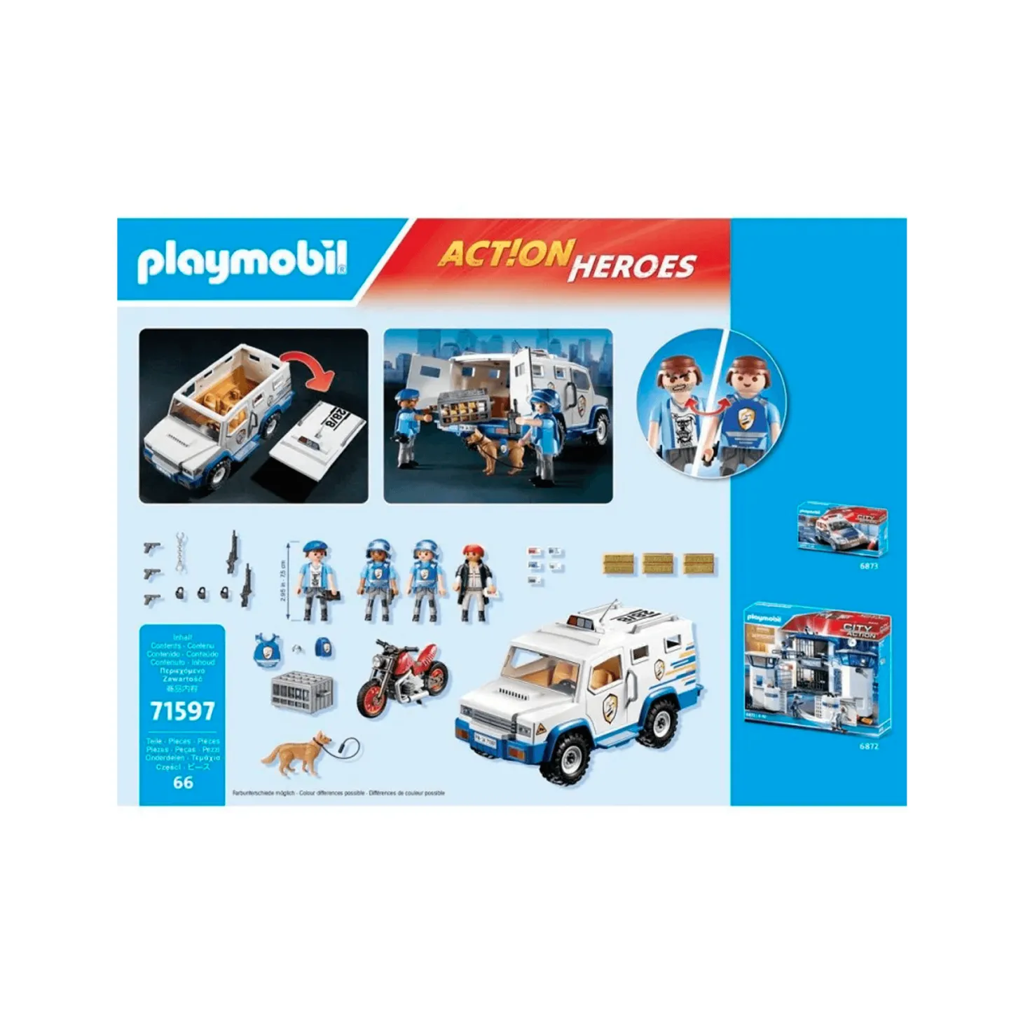 Playmobil City Action Transporte Dinero Policía