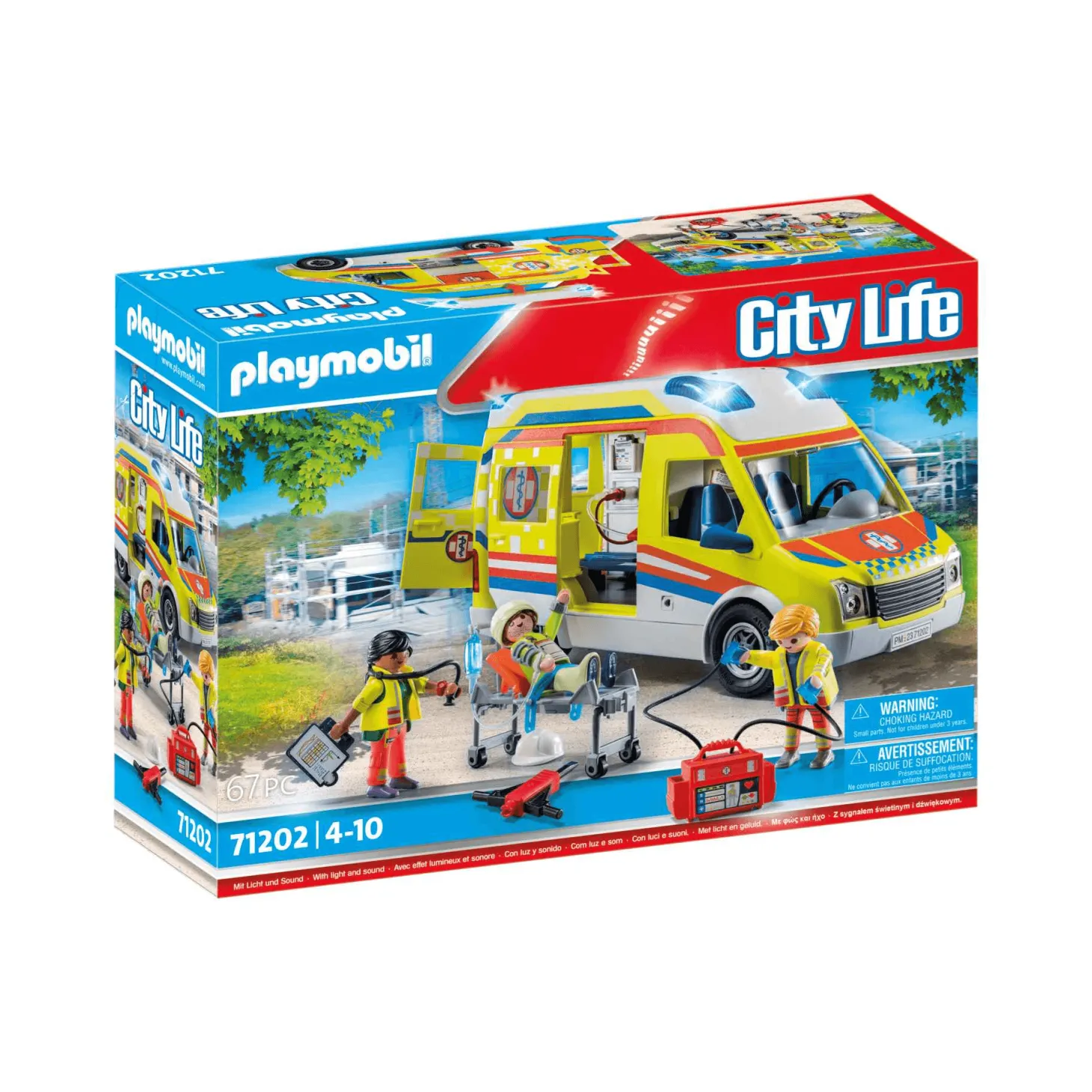 Playmobil City Life Ambulancia con luz y sonido 71202