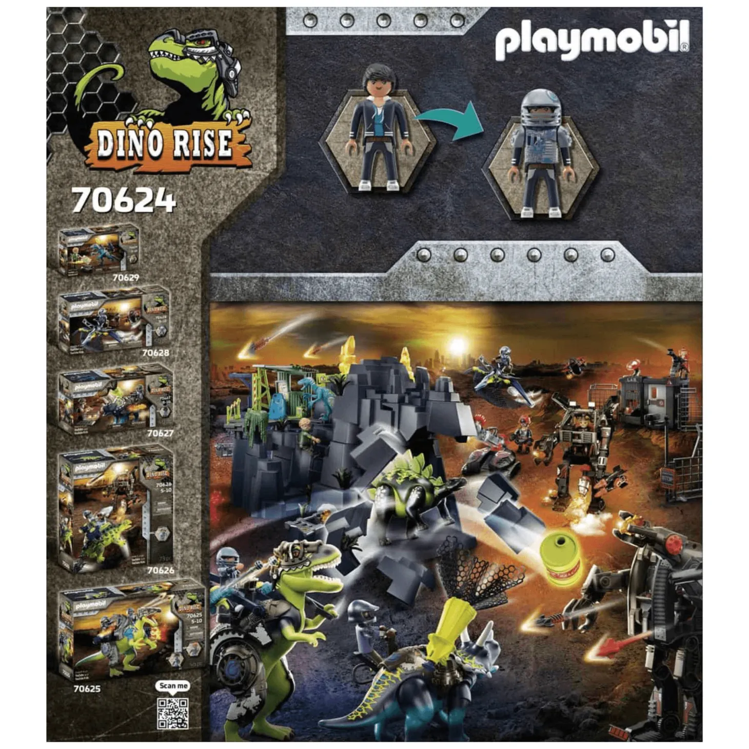 Playmobil Dino Rise T-Rex Batalla de los Gigantes 70624