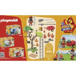 Playmobil Duck On Call Acción Rescate de Bomberos Rescata al Gato 70917