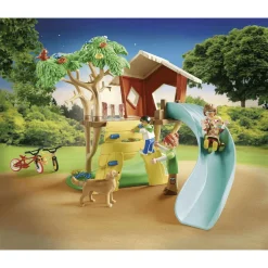 Playmobil Family Fun Aventura en la Casa del Árbol con Tobogán 71001