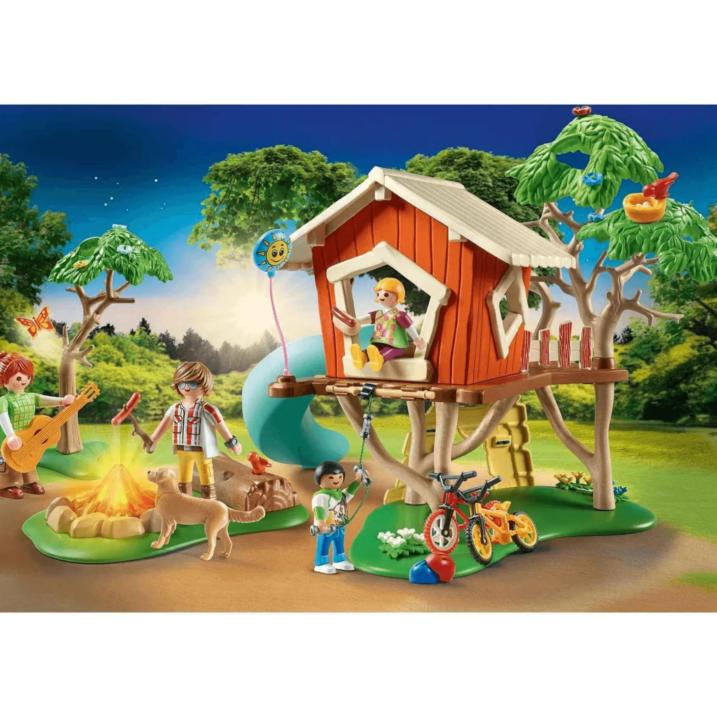 Playmobil Family Fun Aventura en la Casa del Árbol con Tobogán 71001