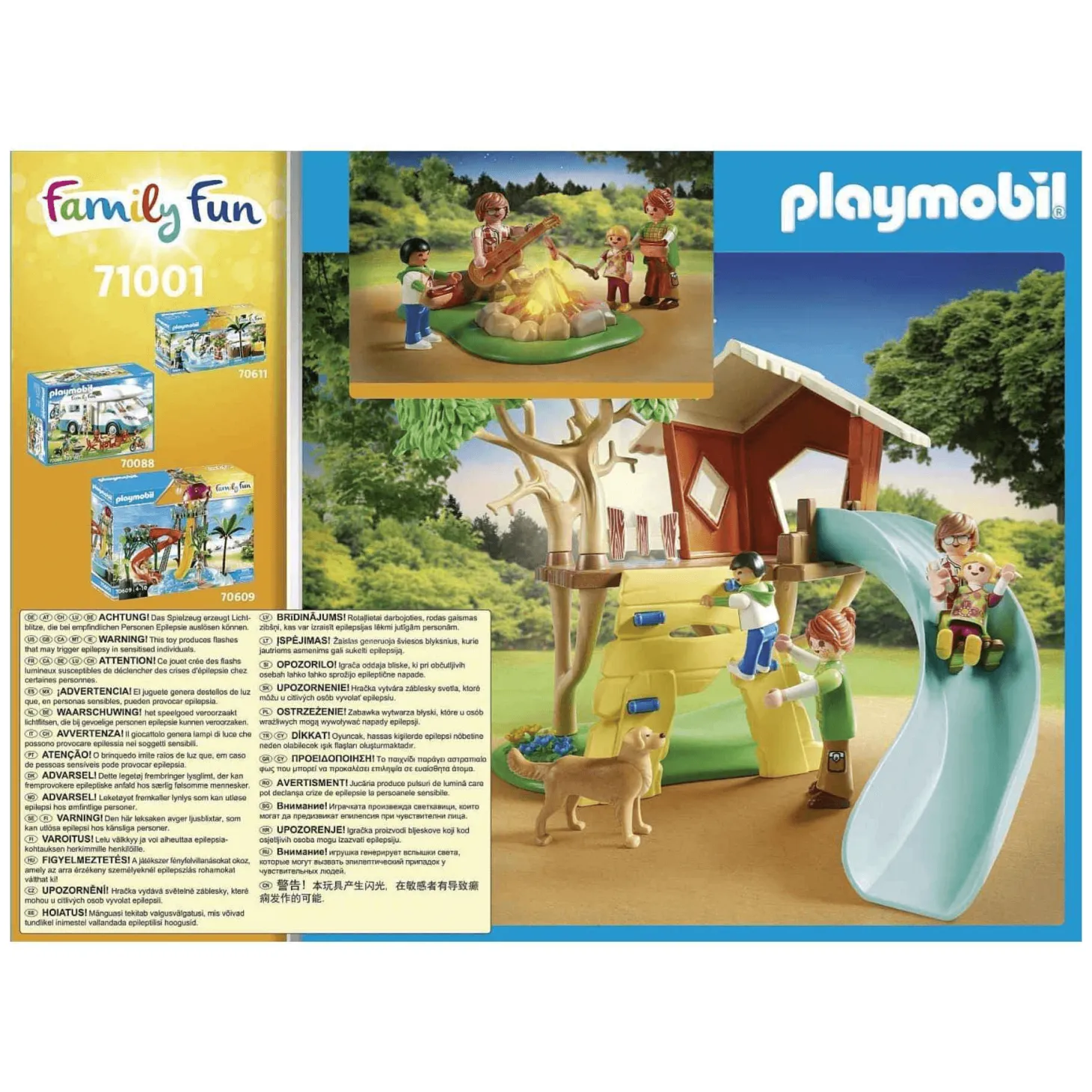 Playmobil Family Fun Aventura en la Casa del Árbol con Tobogán 71001