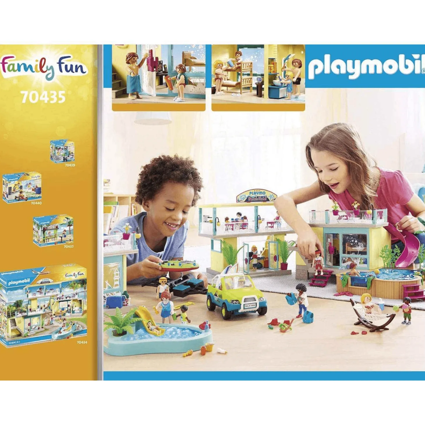 Playmobil Family Fun Beach Coche de Playa con Canoa 70436