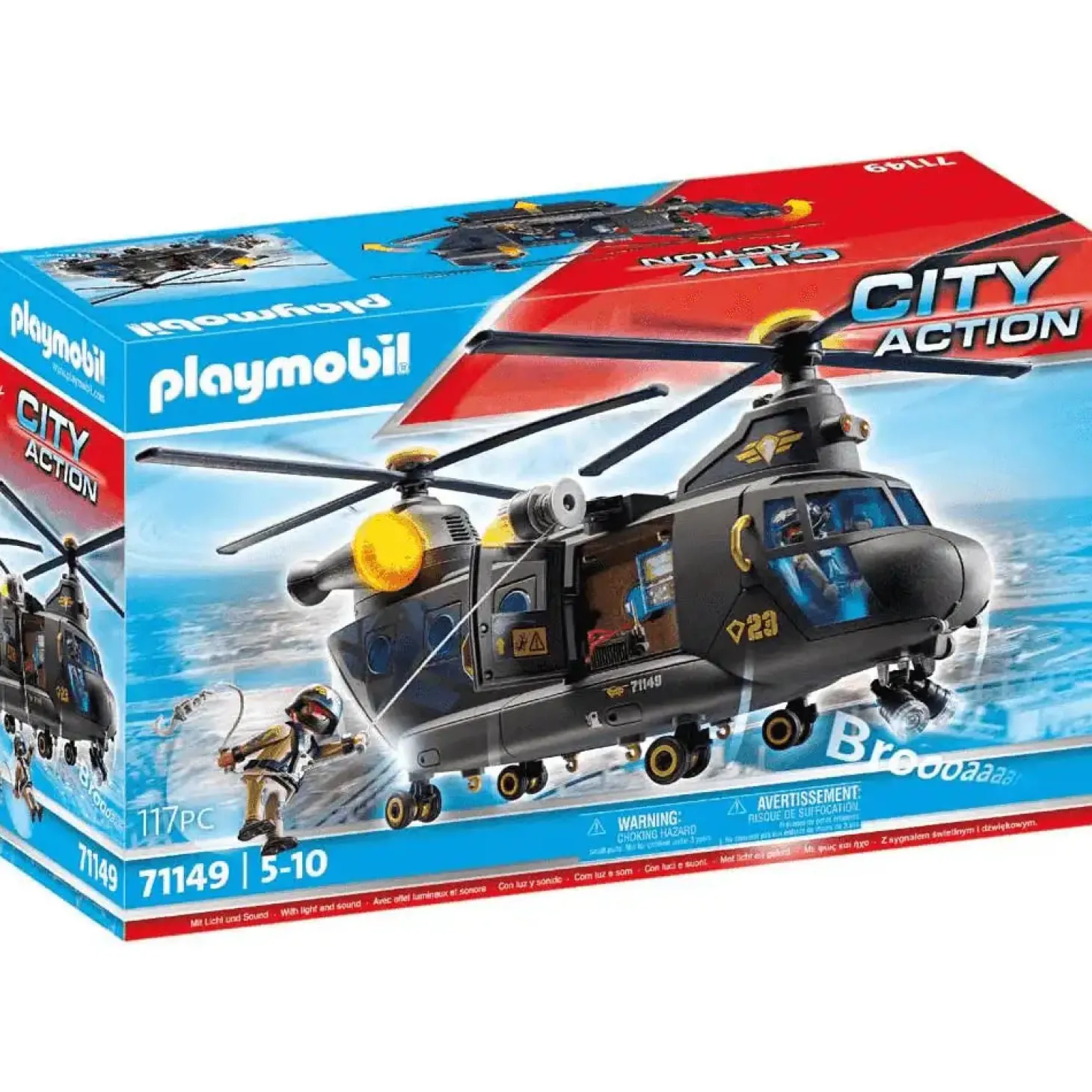 Playmobil Fuerzas Especiales - helicóptero banana