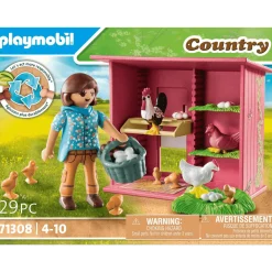 Playmobil Gallinero con Gallinas, Gallo y Pollitos