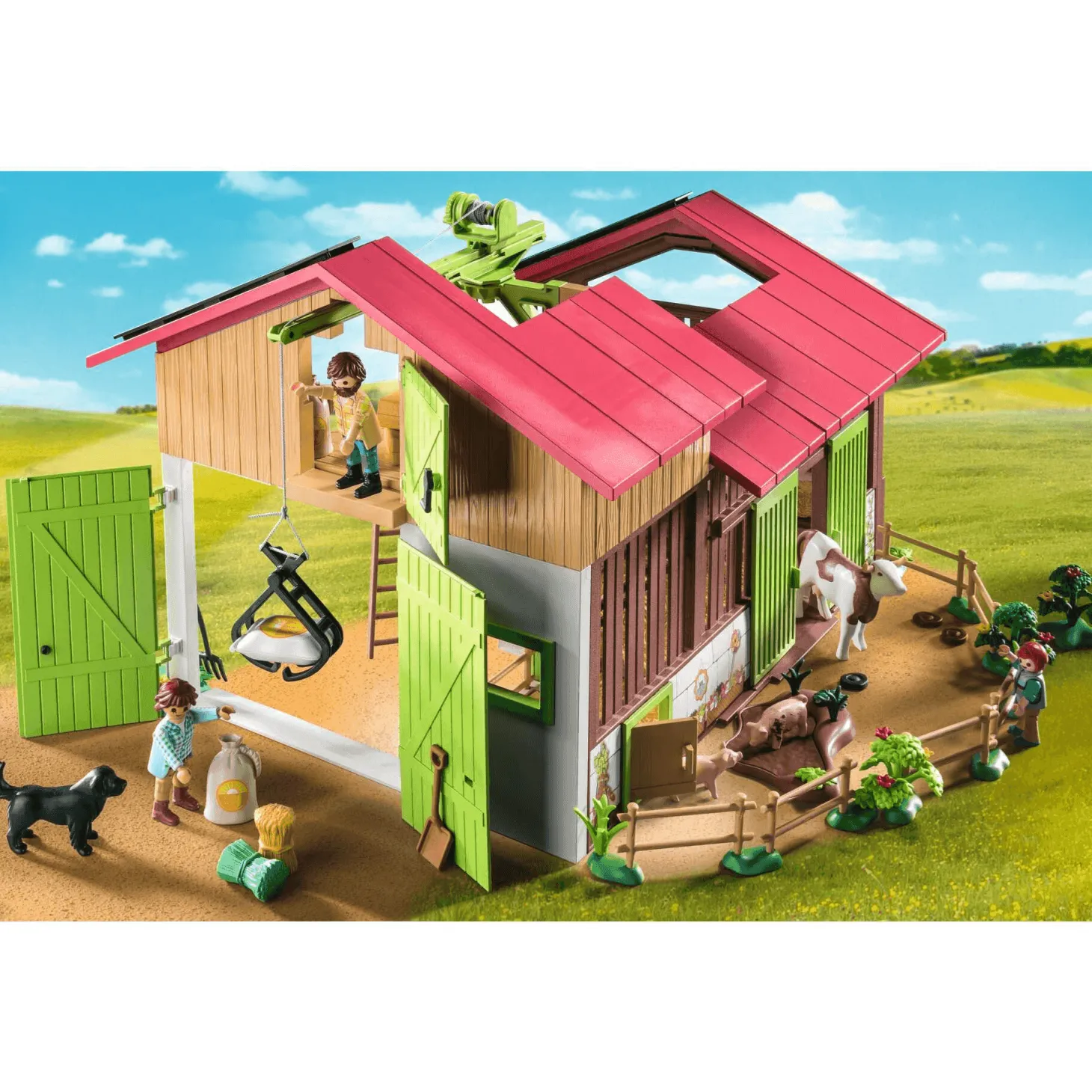 Playmobil Granja con Animales y Energía Sostenible