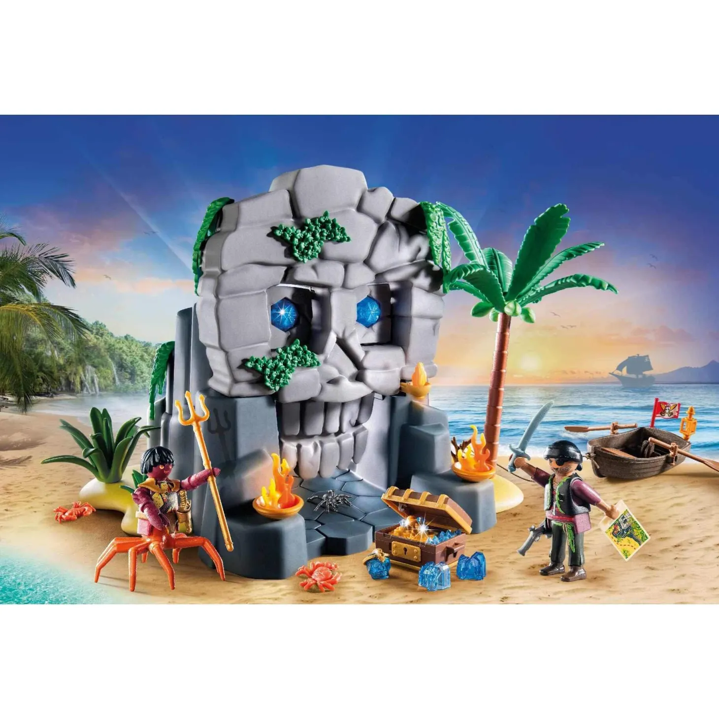 Playmobil Isla Calavera con Tesoro y Cañones