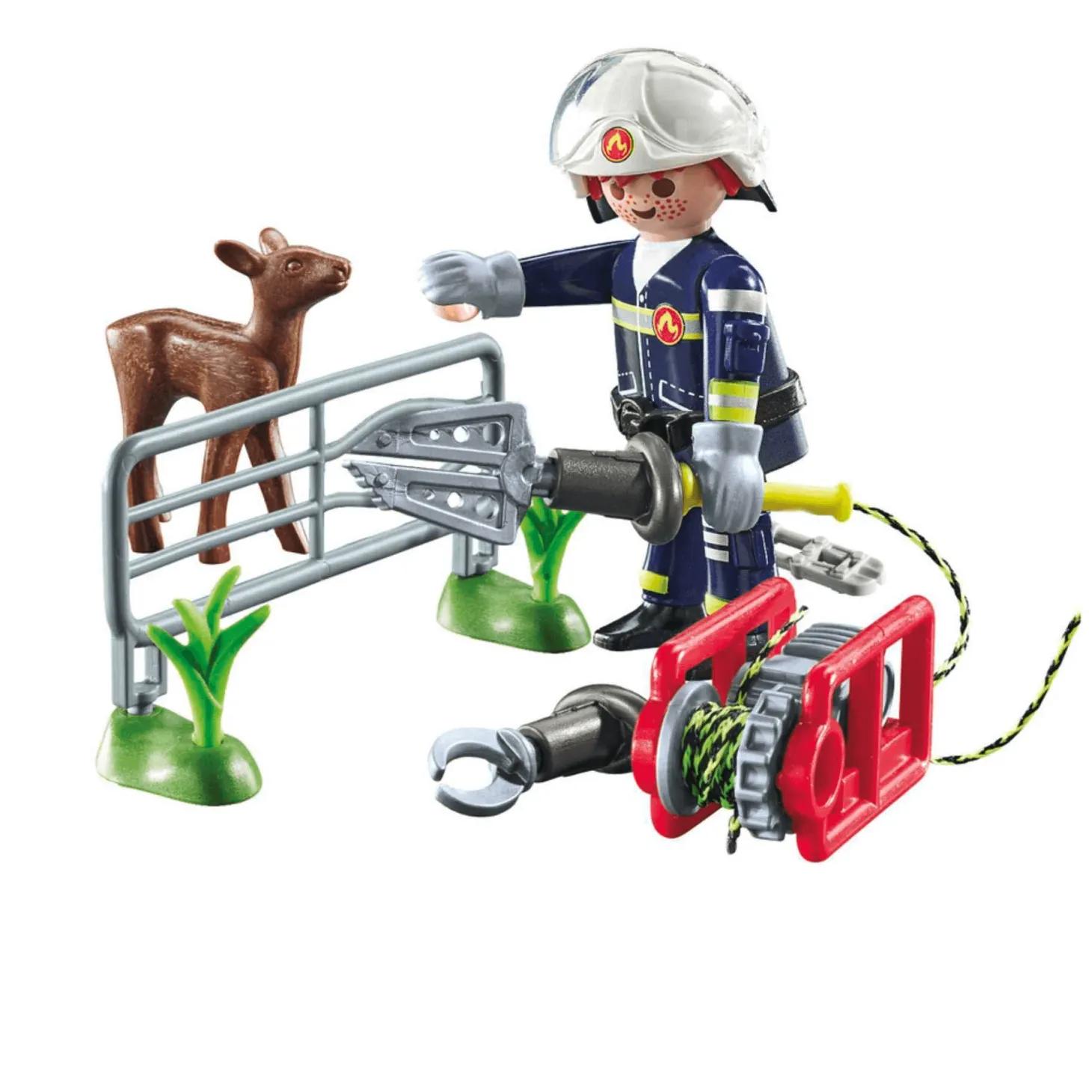 Playmobil Misión Bomberos: Rescate de Animal