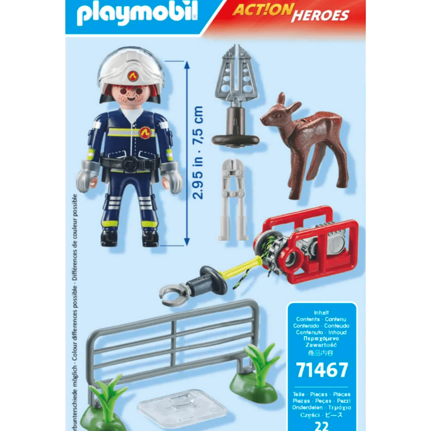 Playmobil Misión Bomberos: Rescate de Animal