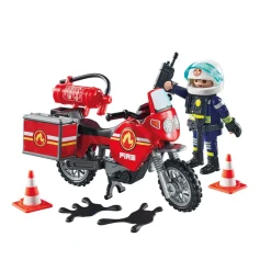 Playmobil Moto de Bomberos