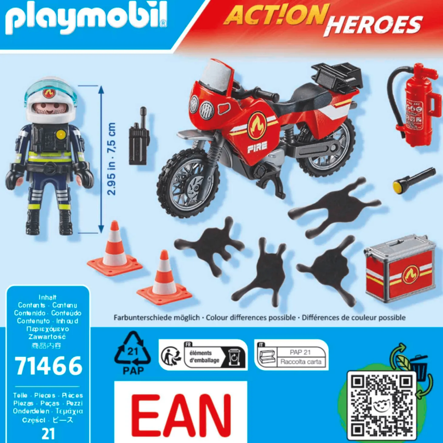 Playmobil Moto de Bomberos