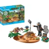 Playmobil Nido de Estegosaurio con Ladrón de Huevos