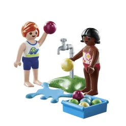 Playmobil Niños con Globos de agua