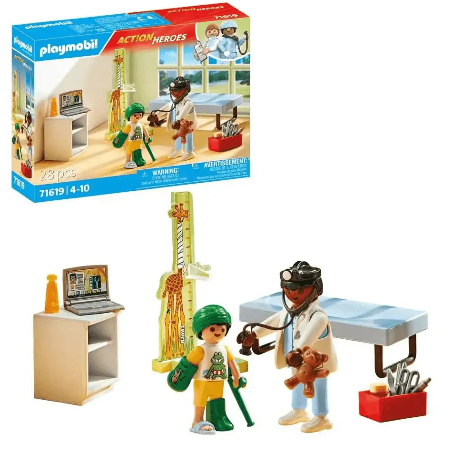 Playmobil Pediatra con osito de peluche