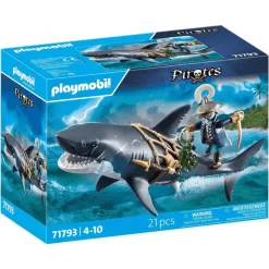 Playmobil Pirates Tiburón gigante con pirata