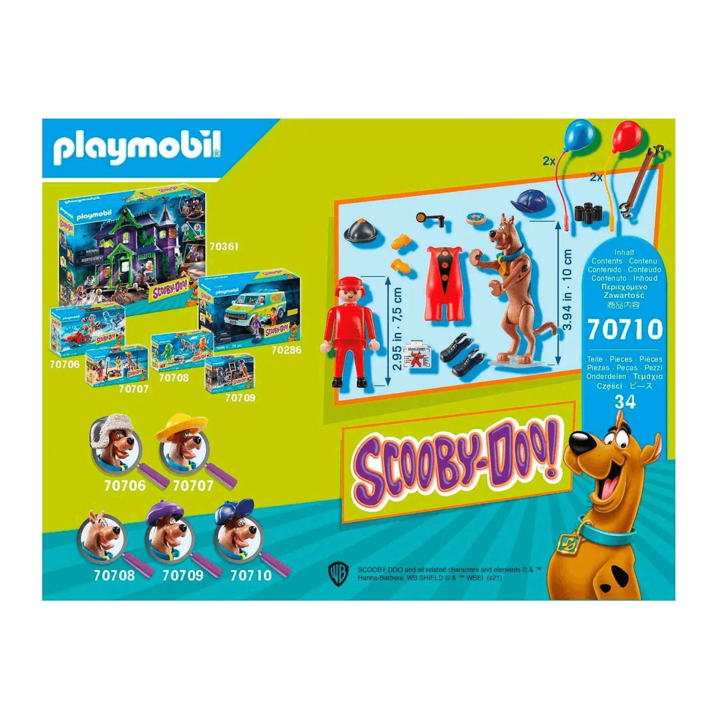 Playmobil Scooby Doo Aventura con Ghost Clown 70710