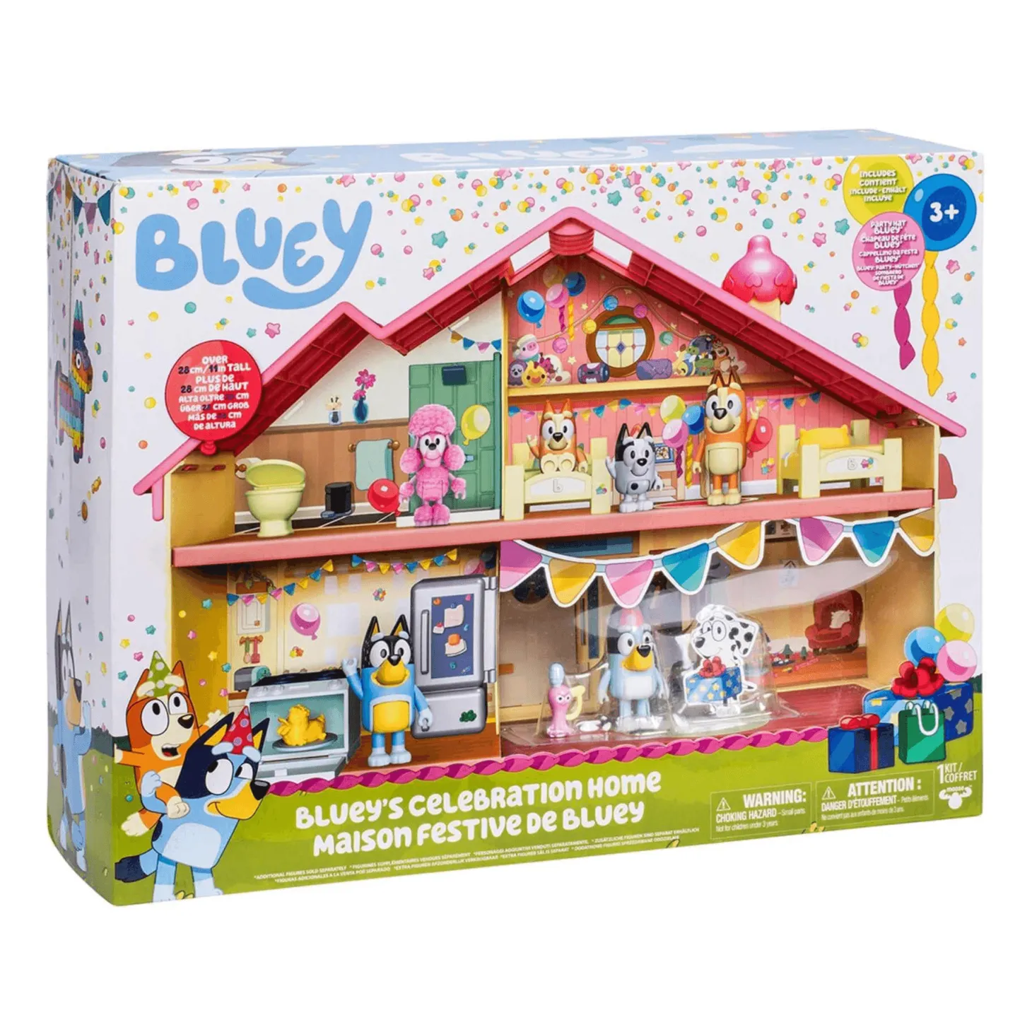 Playset Casa de Cumpleaños Bluey - Celebra con Bluey y su familia