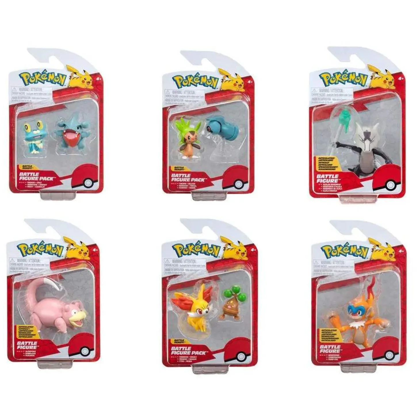 Pokémon - Pack de 2 Figuras de Batalla articuladas