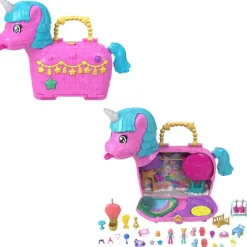 POLLY POLSTOCK PARTILANDIA DE UNICORNIOS Conjunto de juego - Juguete de Polly Pocket