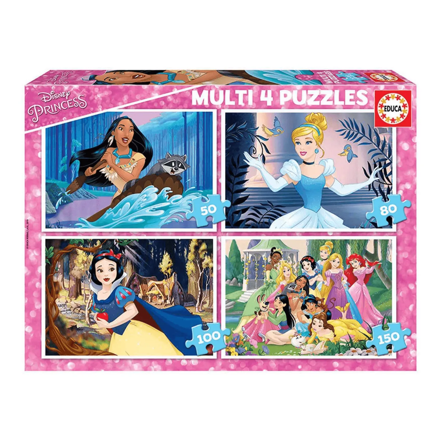 Princesas Disney 4 puzzles progresivos