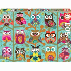 Puzzle 500 piezas Búhos