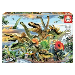 Puzzle 500 piezas Dinosaurios
