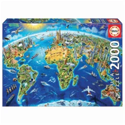Puzzle 2000 piezas Simbolos Del Mundo