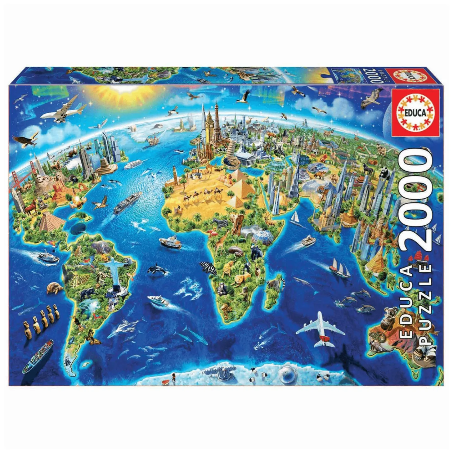 Puzzle 2000 piezas Simbolos Del Mundo