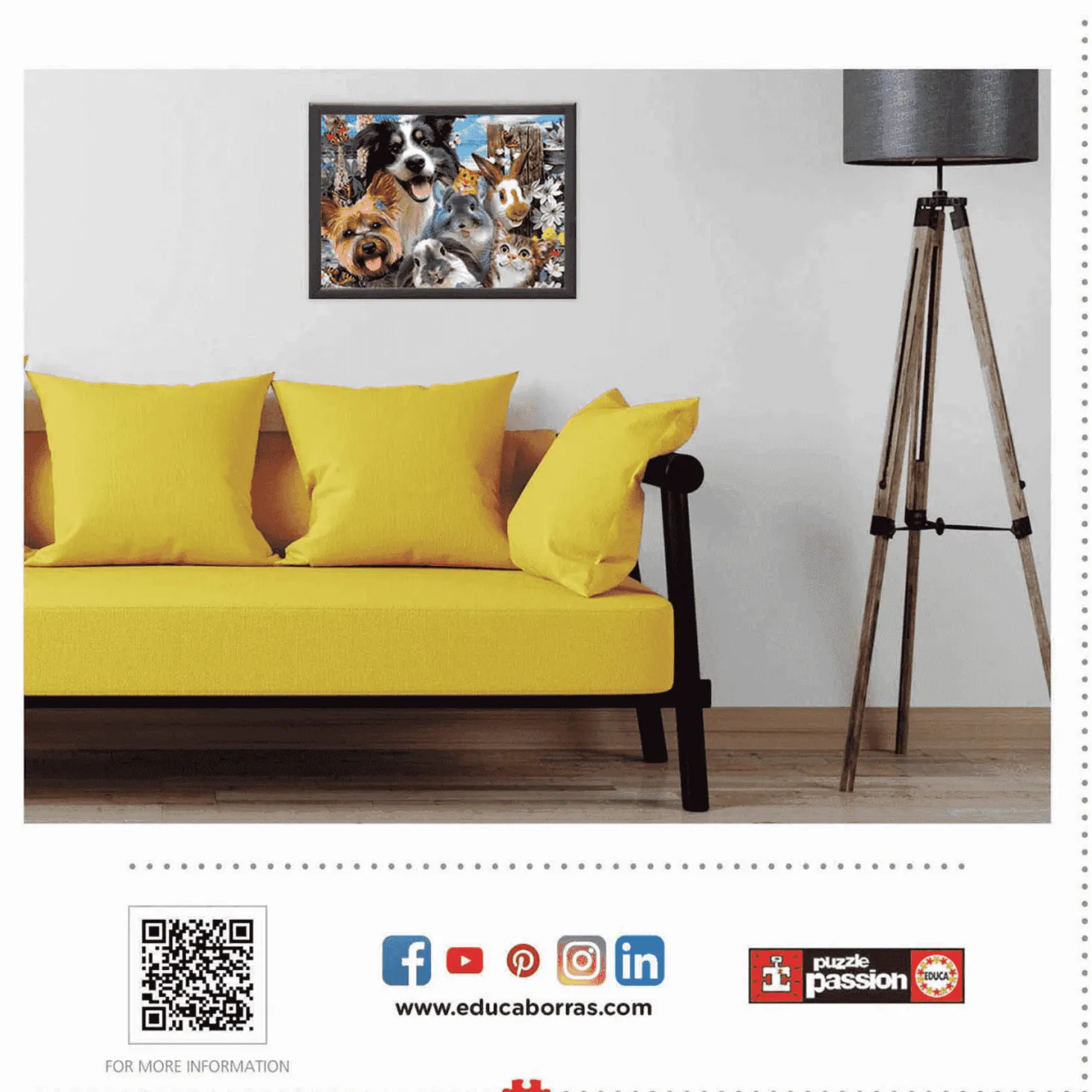 Puzzle Amigos del Patio 500 Piezas