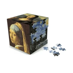 Puzzle 3D Arte 6 Obras de Arte Famosas en un Cubo