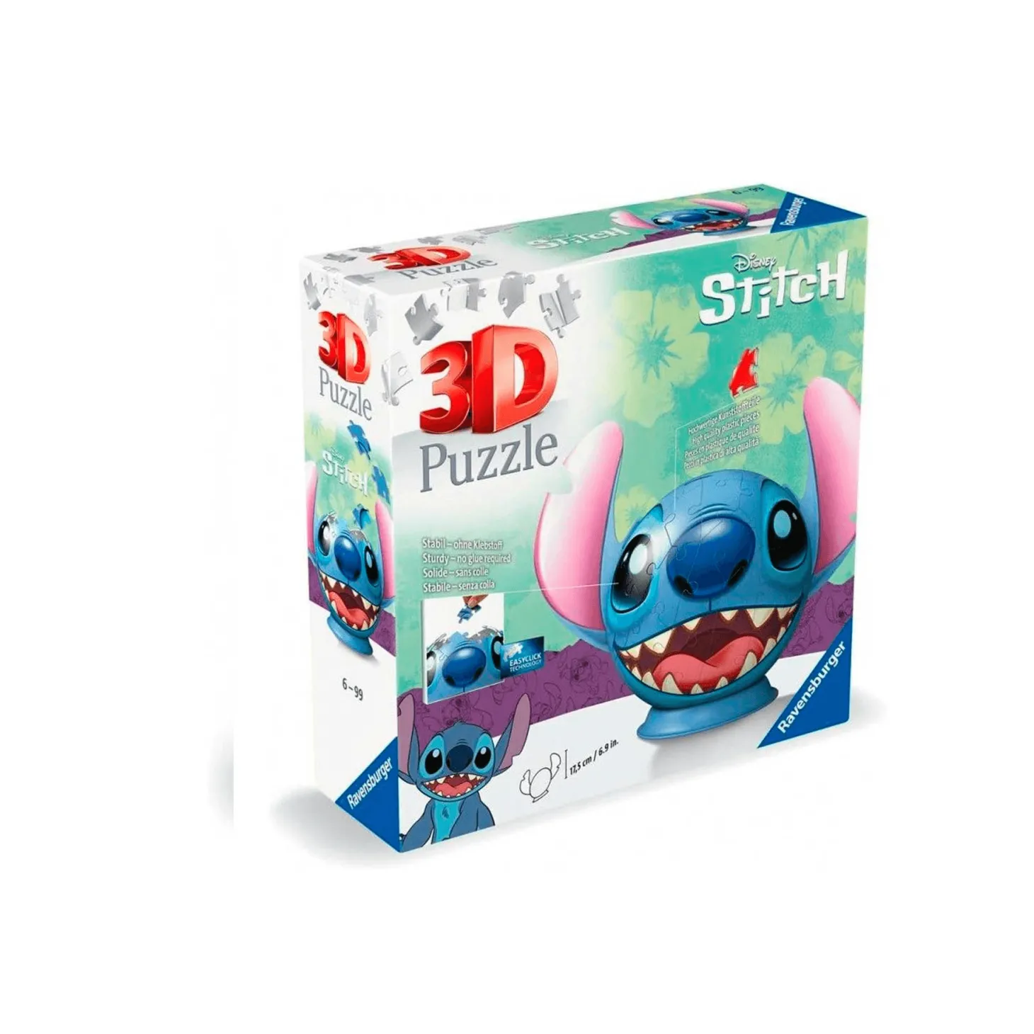 Puzzle 3D Ravensburger Bola Stitch de 72 Piezas