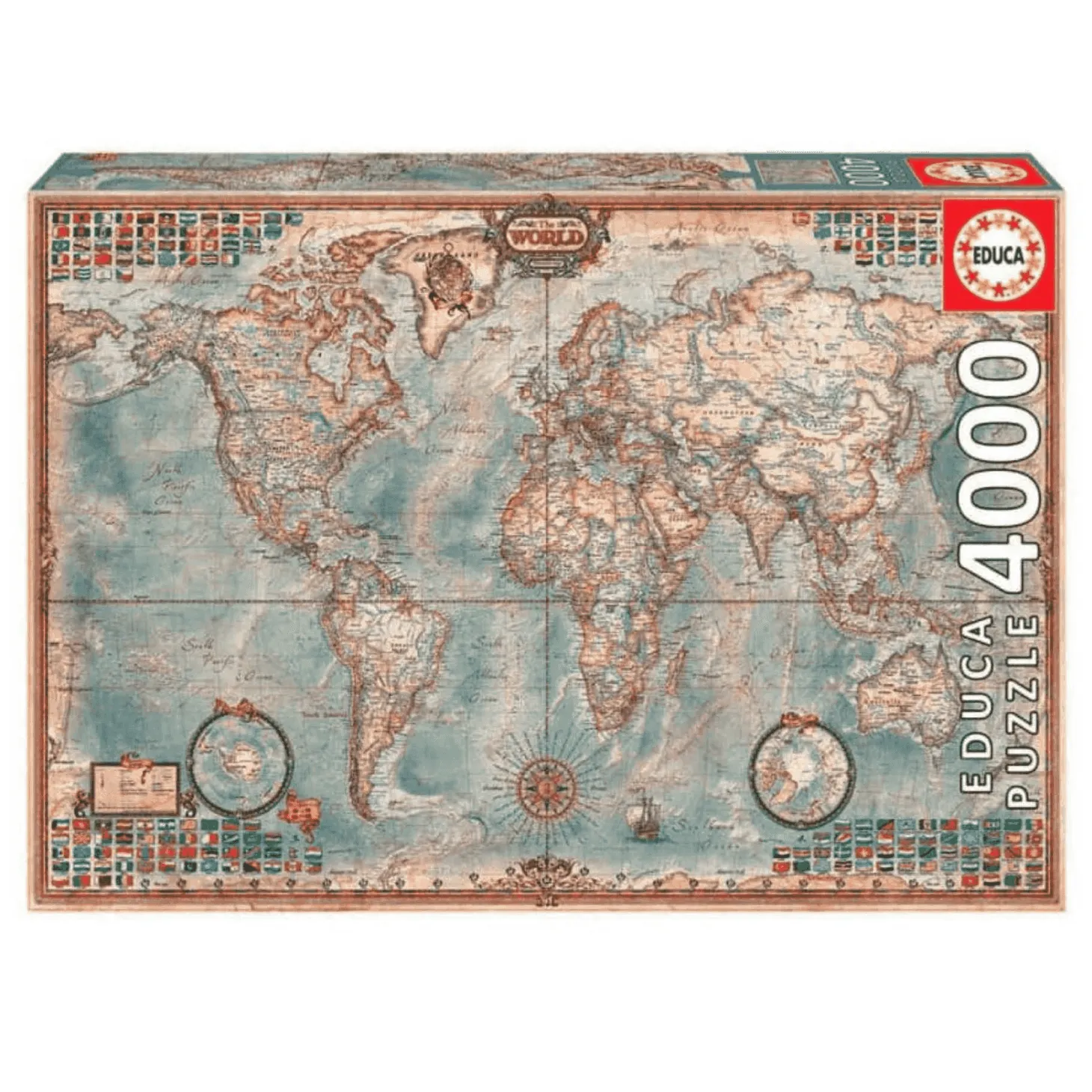 Puzzle El Mundo Mapa Politico 4000 Piezas