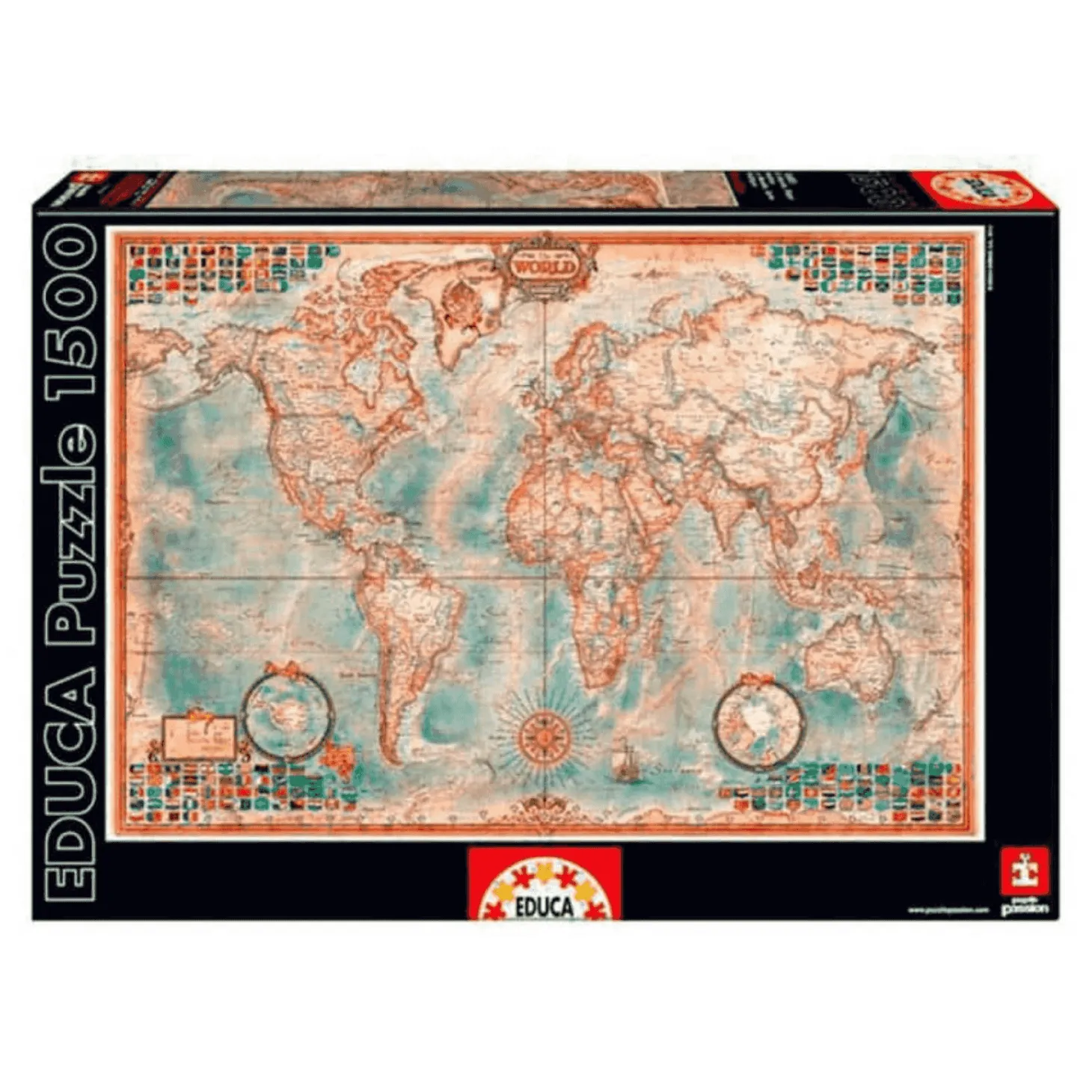Puzzle El Mundo Mapa Político 1500 Piezas