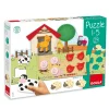 Puzzle Encajable de Madera Granja