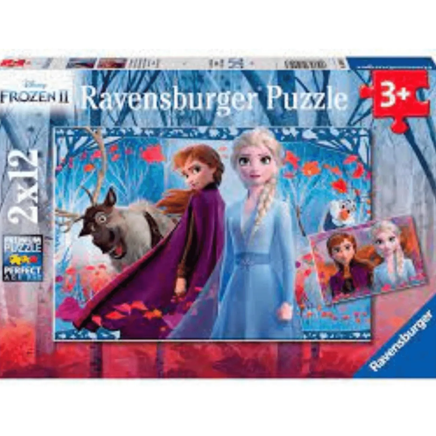 Puzzle Frozen 2 de 2x12 Piezas