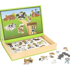 Puzzle Magnético Educativo Granja o Dinosaurios