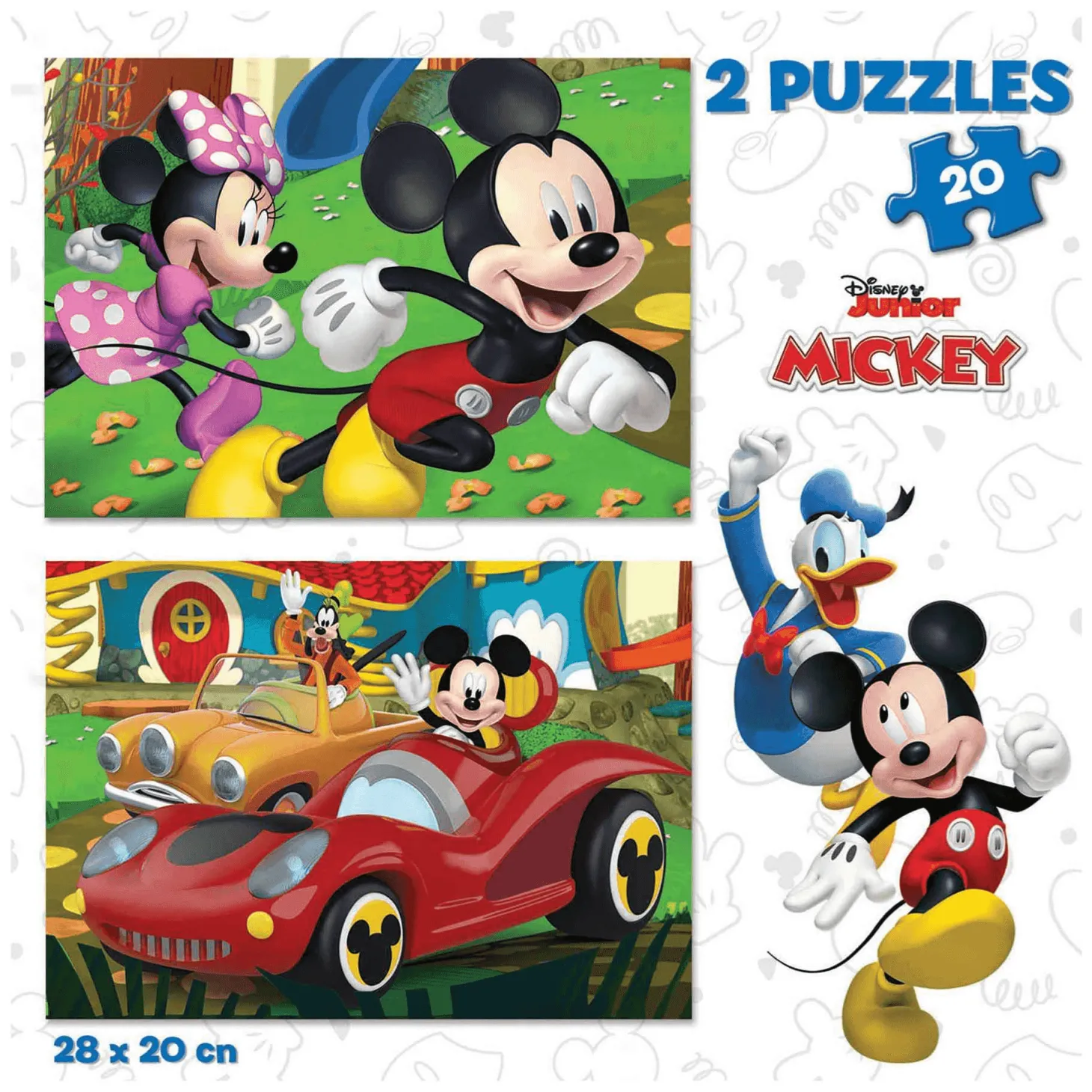 Puzzle Mickey Mouse Fun House 2x20 Piezas