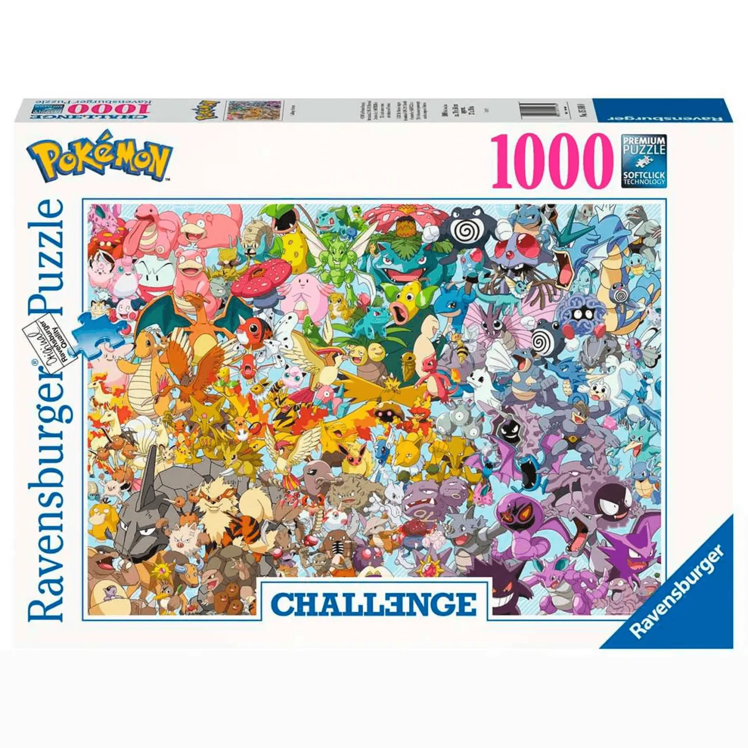 Puzzle, Pokémon, Colección Challenge, 1000 Piezas