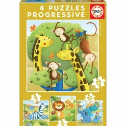 Puzzles Progresivos Animales Salvajes