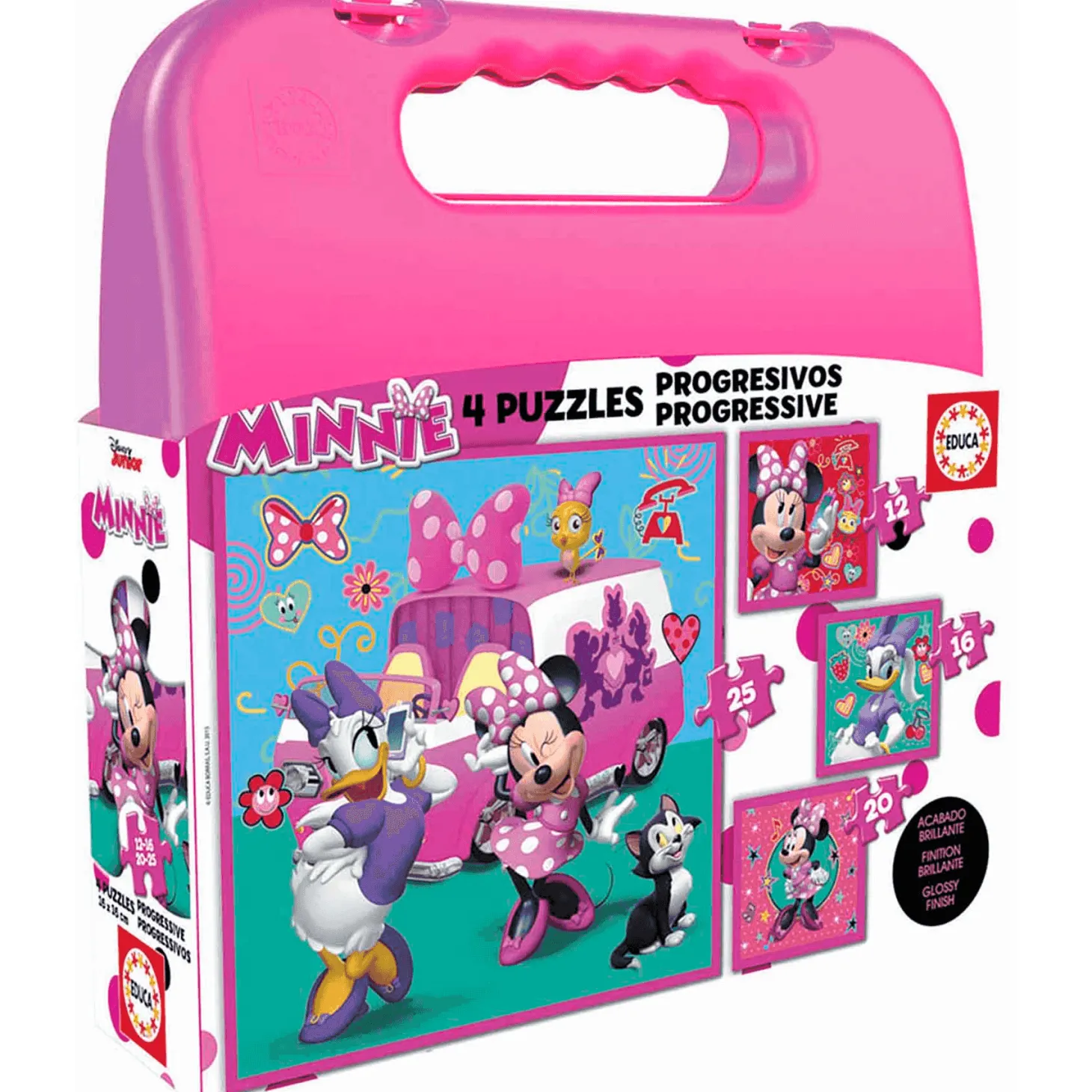 Puzzles Progresivos Maleta Minnie Ayudantes Felices
