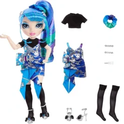 Rainbow High Junior High Edición Especial Muñeca de moda - Holly De´Vious (Azul)