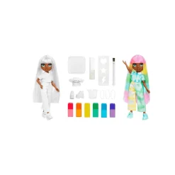 Rainbow High Watercolor & Create Muñeca con Ojos Verdes