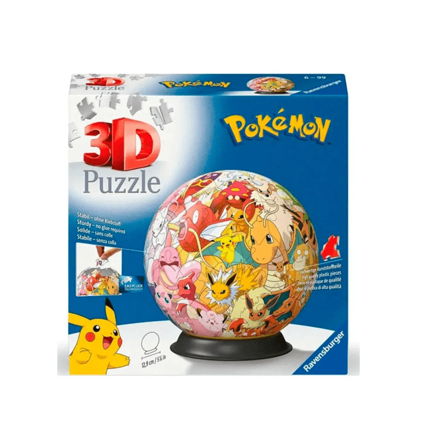 Ravensburger - Puzzle 3D Ball de Pokémon - 72 piezas