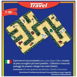 Ravensburger Labyrinth Travel Edition, Juego de Cartas de Viaje, 2-6 Jugadores, 7+ Años